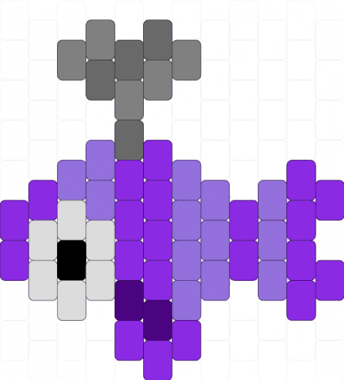 My poor attempt at barnaby - purple