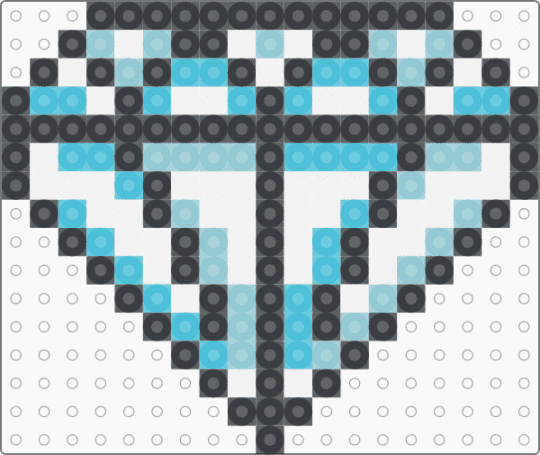 Diamond - white,light blue