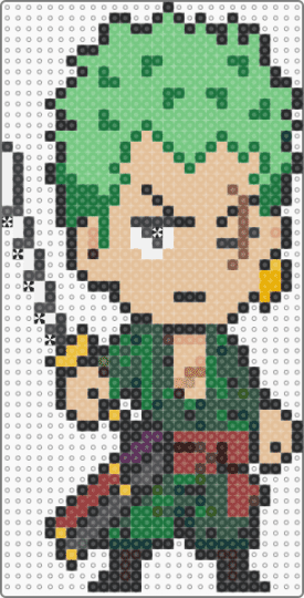 Roronoa Zoro - teal,green,beige,gray,roronoazoro,onepiece,anime,manga