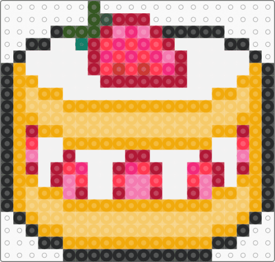 Strawberry shortcake - orange,red,yellow,food