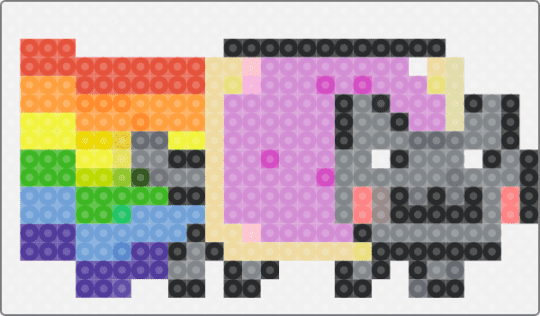 Nyan Cat - white,pink,yellow,colorful