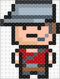 TF2 Scout Red - scout,tf2,team fortress,character,chibi,video game,red,gray,tan