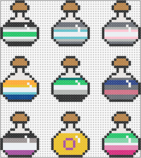 pride potions:remix - beige,gray,yellow,colorful,pride,love,potion,magic,simple