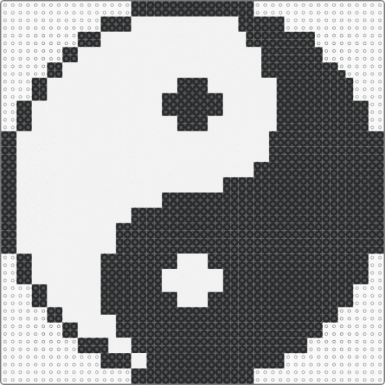 yin yang - black,white