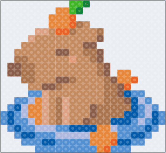 capybara for challenge 1-7-26 - white,orange,tan,light blue