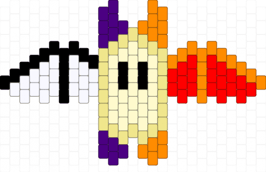 Lithosexual bat - yellow,orange