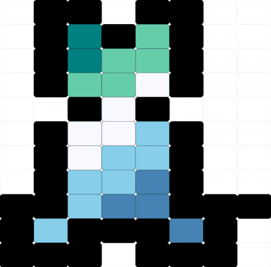 Mlm dog - black,teal,light blue