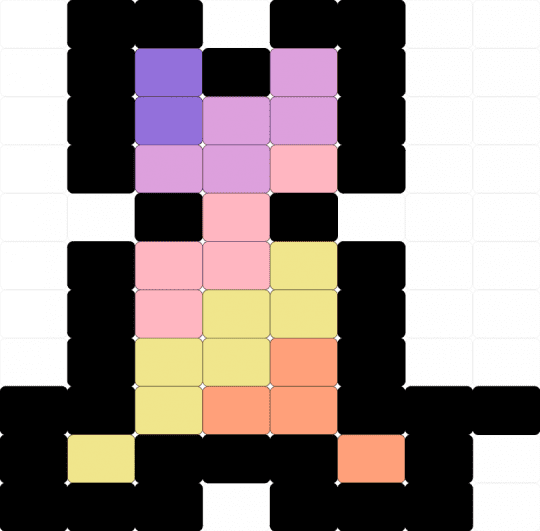 Trixic dog - black,pink,yellow