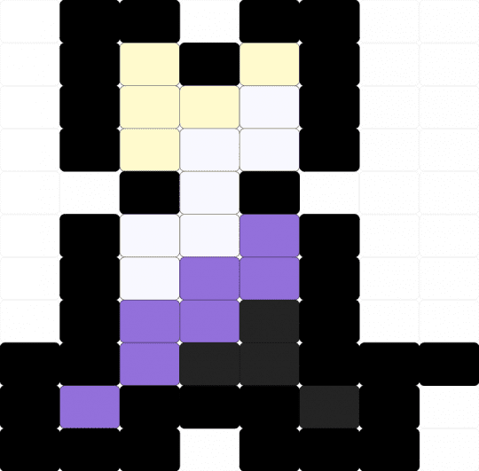 Nonbinary dog - black,yellow,purple