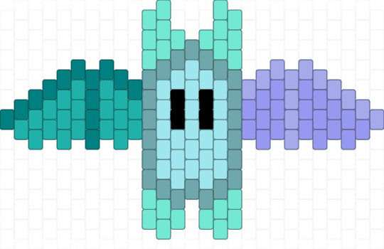 Neptunic bat - teal,light blue