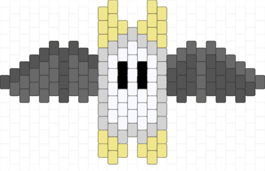 demigender bat - gray,yellow