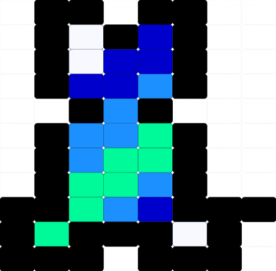 Boyflux dog - black,light blue,teal