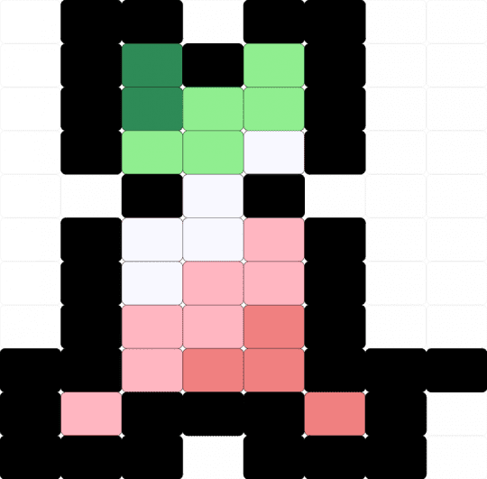 Abrosexual dog - black,teal,pink
