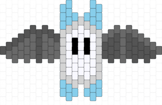 demiboy bat - gray,light blue