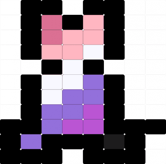 Cupioromantic dog - black,pink,purple