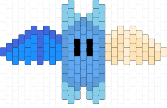 Uranic bat - light blue