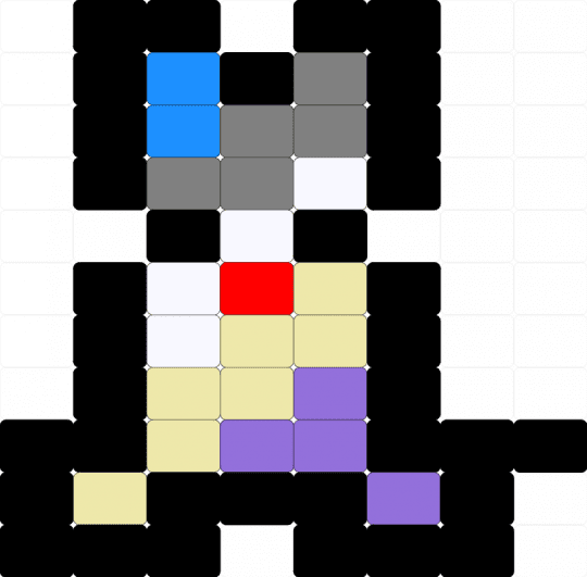 Objectum dog - black,gray,yellow,purple