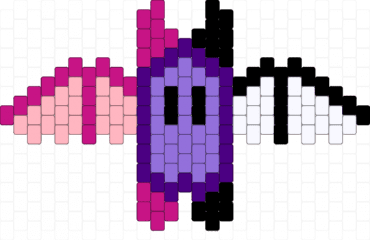 Reciprosexual bat - purple,pink