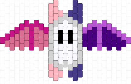 Almondsexual bat - pink,purple