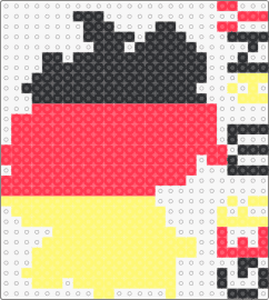 Germany Shape & Flag Colors (29x29) - germany,flags,country