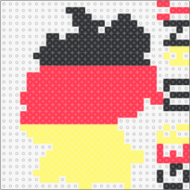Germany Shape & Flag Colors (29x29) - germany,flags,country