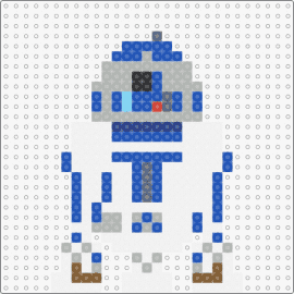 R2-D2 v2 (small - 1 panel) - star wars,r2d2,movies,scifi,robots,droids