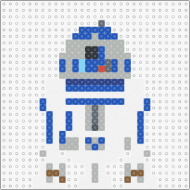 R2-D2 v1 (small - 1 panel) - star wars,r2d2,movies,scifi,robots,droids