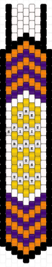 The Spirit Bares its Teeth tie (main) - orange,purple