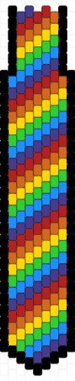 rainbow tie (main part) - red,orange,yellow,colorful,rainbow,tie,black