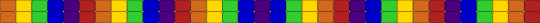 rainbow tie (necklace) - purple