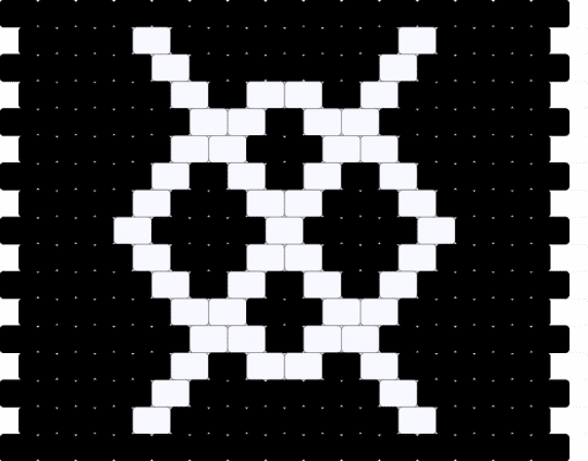 Proxy symbol charm - black,creepypasta,proxy,slenderman,charm,crp
