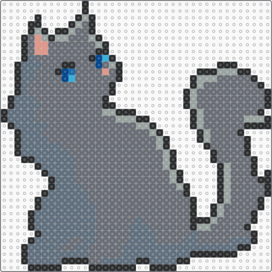 Clangen/Lifegen long fur adult sprite #9 - gray,warriors,cat,clangen,lifegen,animal,warrior cats,wild