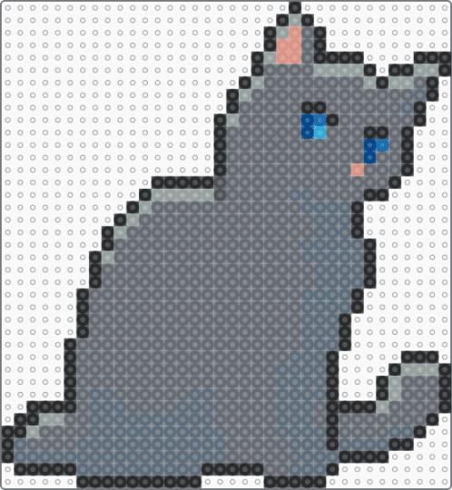Clangen/Lifegen short fur adult sprite #7 - gray,warriors,cat,clangen,lifegen,animal,warrior cats,wild