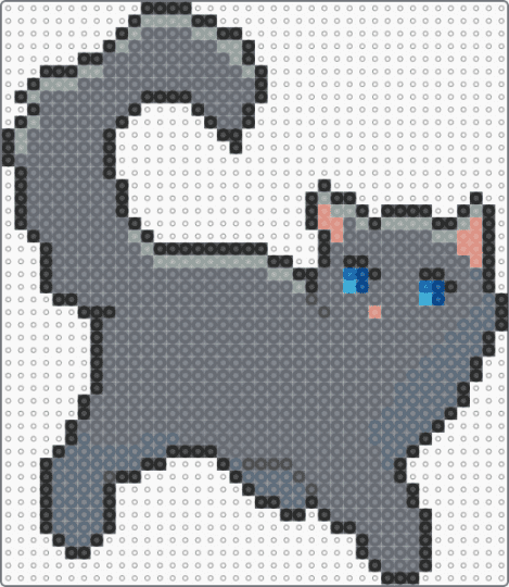 Clangen/Lifegen long fur adult sprite #10 - gray,warriors,cat,clangen,lifegen,animal,warrior cats,wild