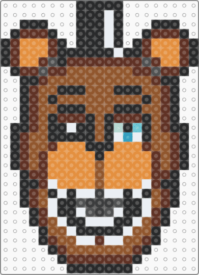 FNAF 2 withered freddy cam 3/ black eye - brown,orange,tan,fnaf,fnaf 2,five nights at freddys,five nights at freddys 2,withered freddy,withered,freddy,freddy fazbear
