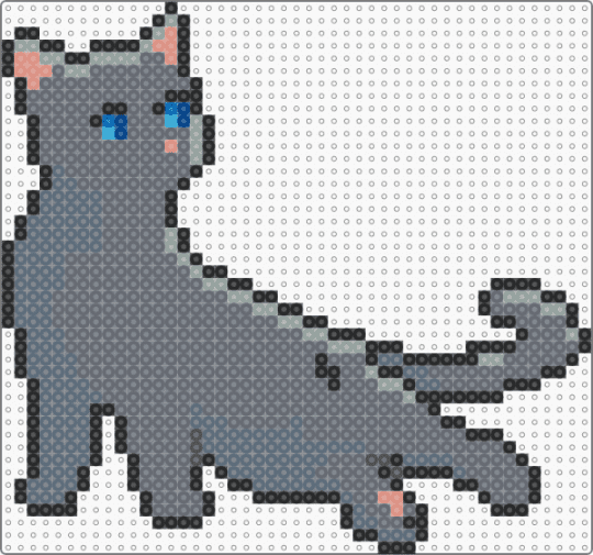 Clangen/Lifegen paralyzed short fur adult sprite #15 - gray,warriors,cat,clangen,lifegen,animal,paralyzed,disability,wild
