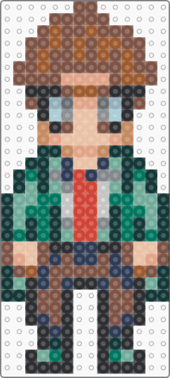 Stardew Valley Harvey v2 - tan,beige,teal