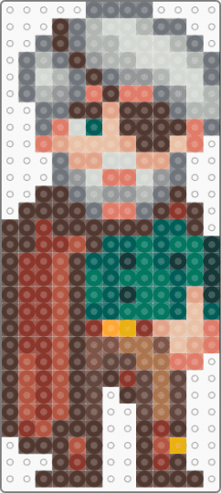 Stardew Valley Marlon - brown,red,beige,gray