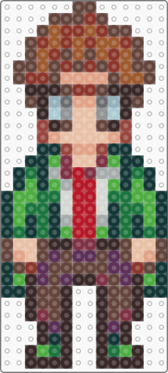 Stardew Valley Harvey - brown, green, red