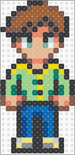 Stardew Valley Alex v2 - tan,beige,teal,blue