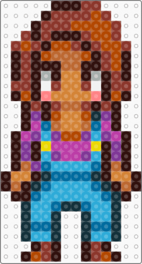 Stardew Valley Maru - red,brown,light blue