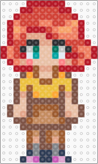 Stardew Valley Penny v2 - red,tan,beige,orange
