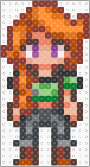 Stardew Valley Leah - red,orange,brown