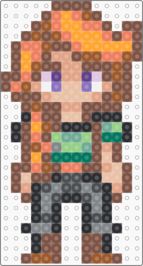 Stardew Valley Leah v2 - tan,orange,beige