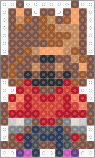 Stardew Valley Dwarf v2 - tan,red