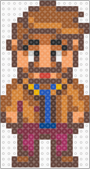 Stardew Valley Gus - brown, orange, tan