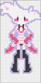 Angel - angel dust,hazbin hotel,character,unique,vibrant,edgy,show,pink,white