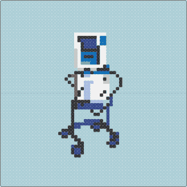 Inhalo - robot,humanoid,white,blue