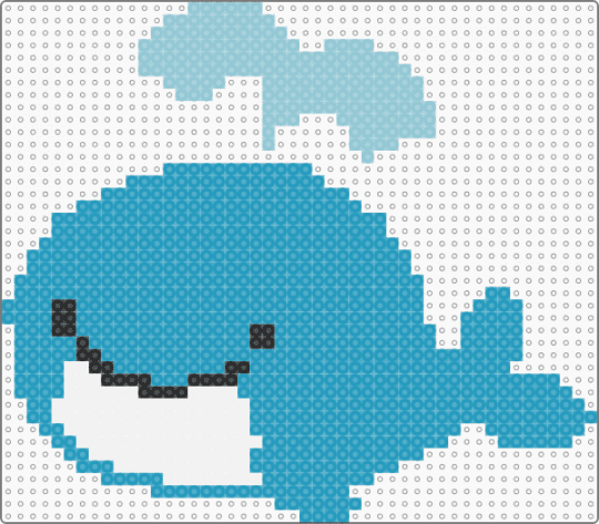 blue whale - light blue