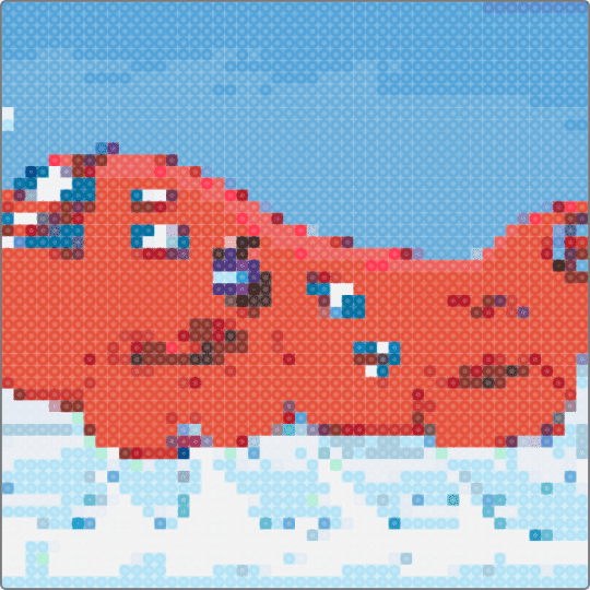 amongus airship - light blue,red
